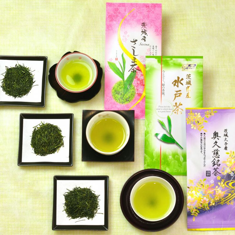 茨城三大銘茶三本詰め合わせセット